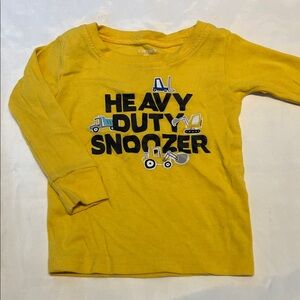 “Bundle 10/$13” Carter's 18m Yellow 'Heavy Duty Snoozer' Long Sleeve boy tee